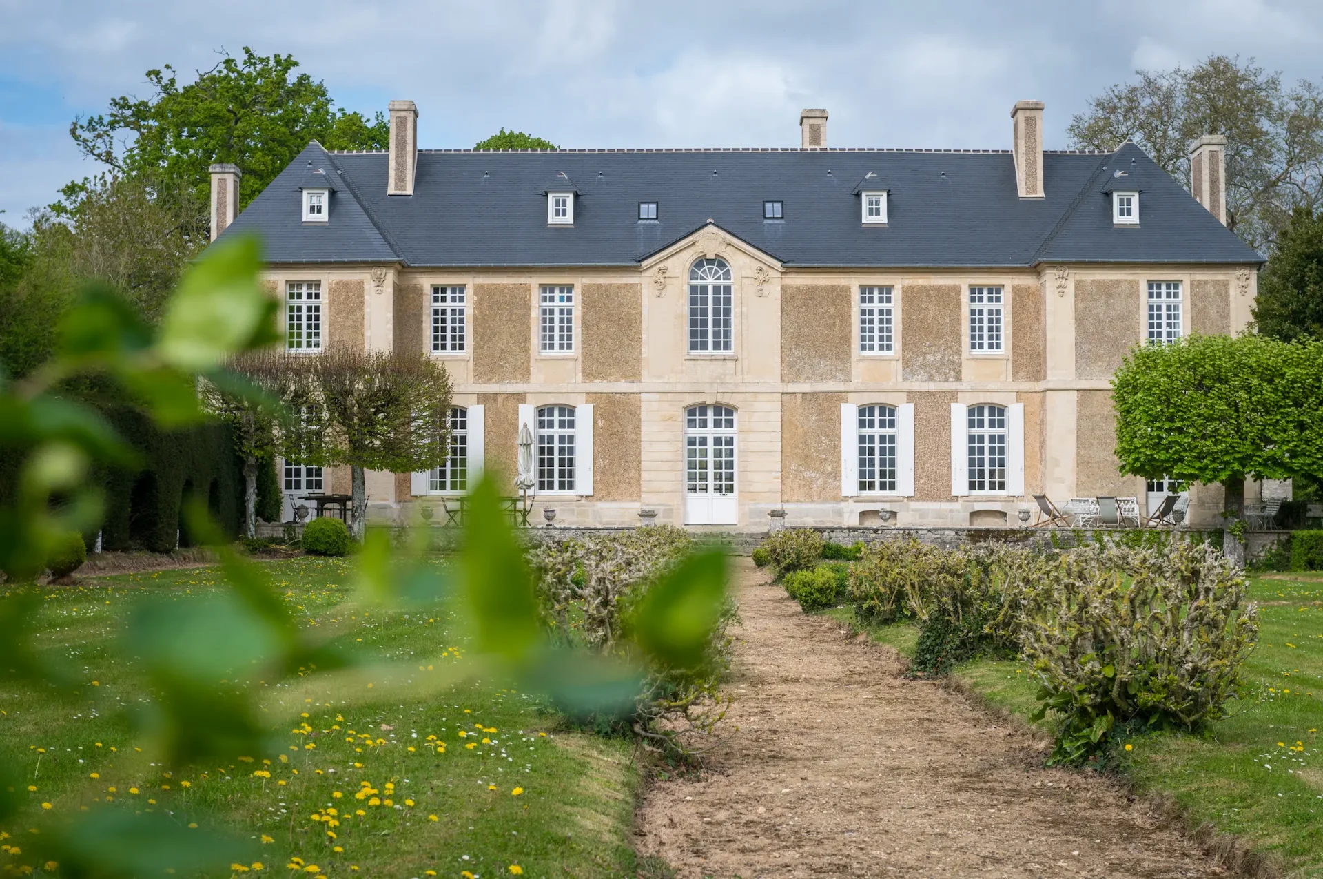 Façade Sud — vers le parc